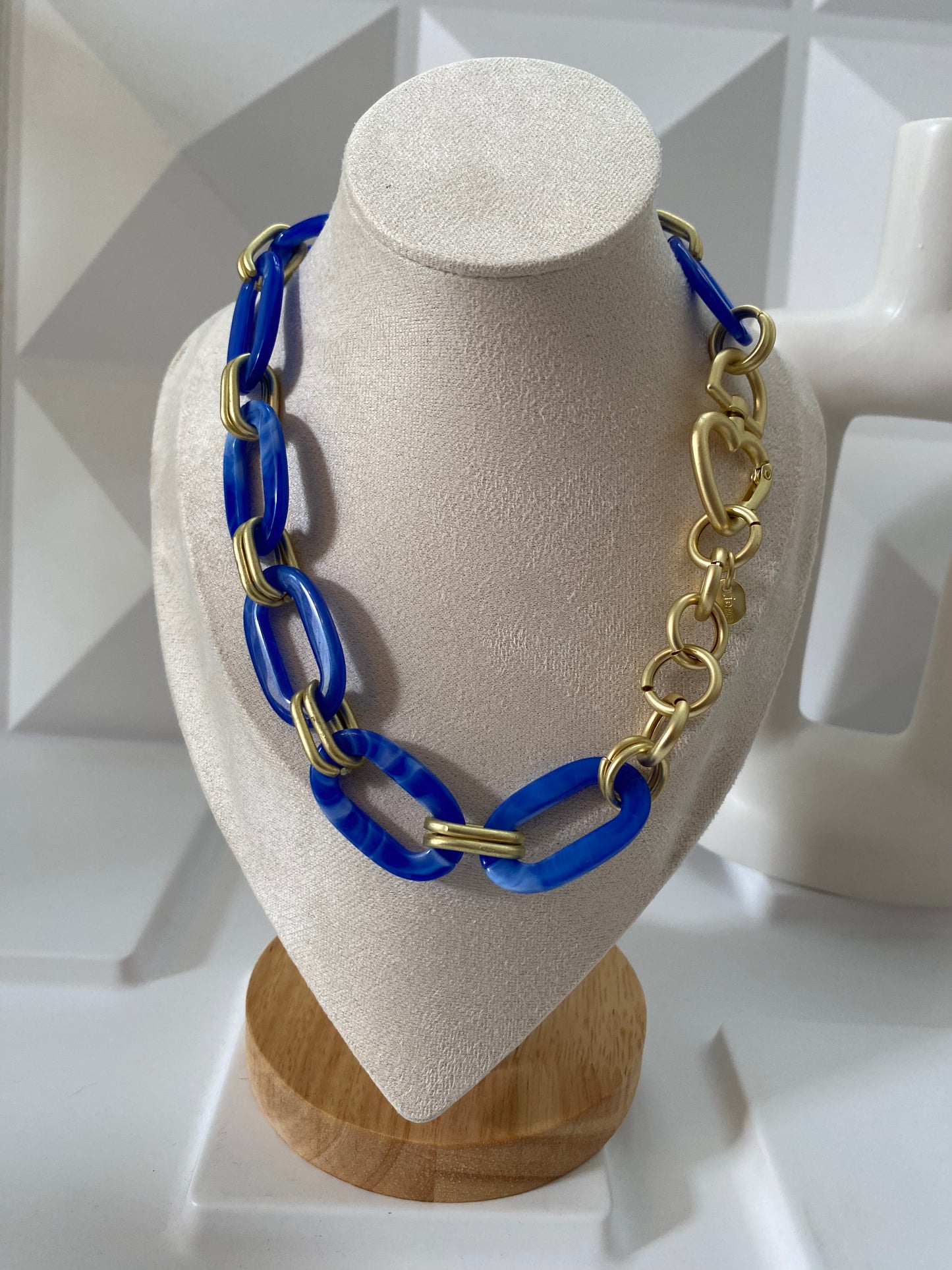 Blue acrylic necklace