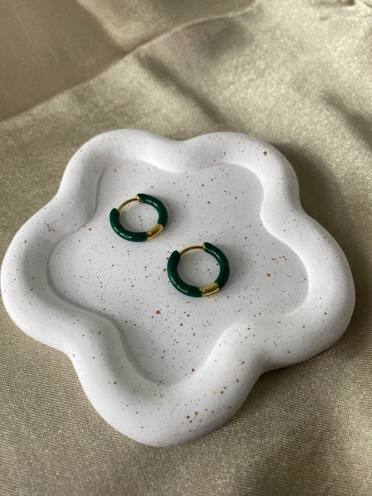 Enamel earrings