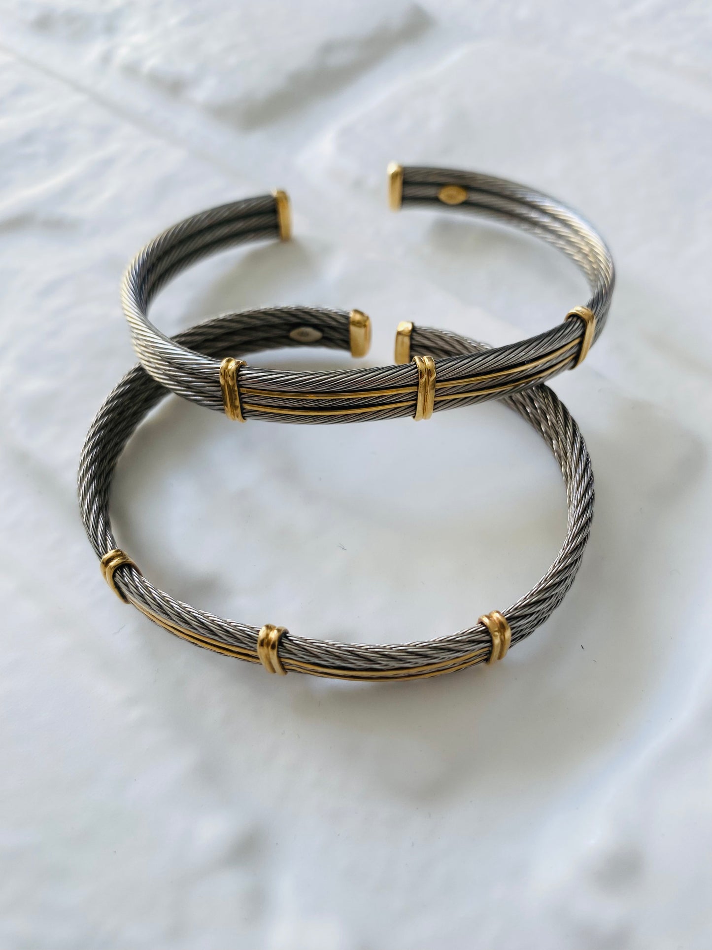 JASMIN STEEL/14KT BRACELETS